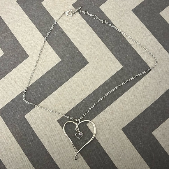 Jennifer Lopez Jewelry - Silver heart necklace - Jennifer Lopez